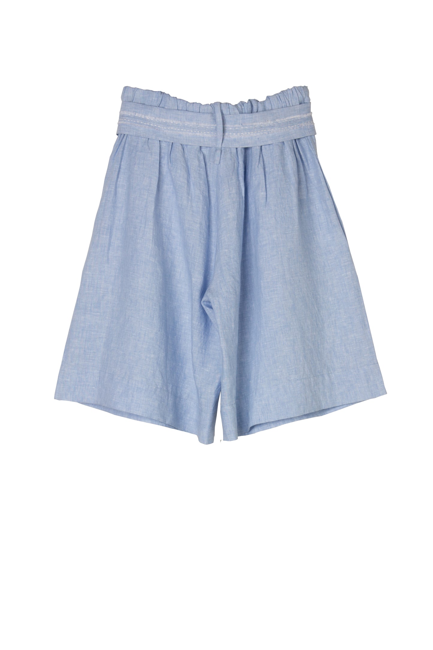 Porcelain Belted Mata Linen Short