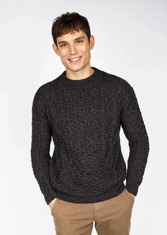 Irelands Eye Fearnóg Aran Crew Neck Sweater