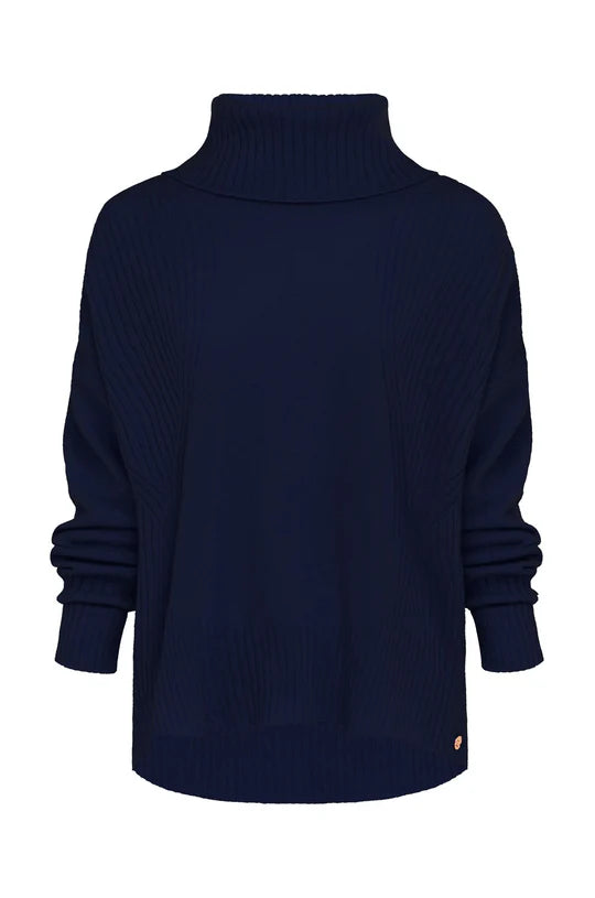 Mia Fratino Ribbed Roll Neck Sweater