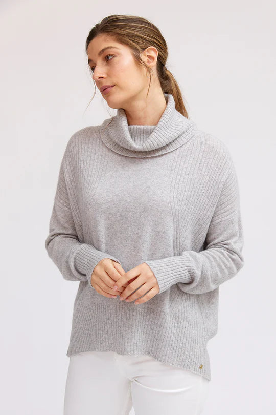 Mia Fratino Ribbed Roll Neck Sweater