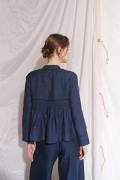 Porcelain Valadon Linen Military Jacket